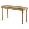 ACME Daesha Natural Marble Top & Antique Gold Sofa Table Model 81718