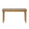 ACME Daesha Natural Marble Top & Antique Gold Sofa Table Model 81718