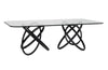 Modrest Mason Modern Glass & Black Ash Dining Table Model VGCSDT-16092-BLK