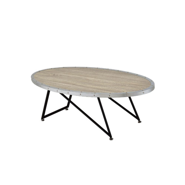 ACME Allis Weathered Gray Oak Coffee Table Model 81730