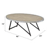 ACME Allis Weathered Gray Oak Coffee Table Model 81730