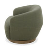 Divani Casa Agatha Modern Hemp Fabric Swivel Accent Chair Model VGKK-KF.A1203-HEMP