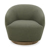 Divani Casa Agatha Modern Hemp Fabric Swivel Accent Chair Model VGKK-KF.A1203-HEMP
