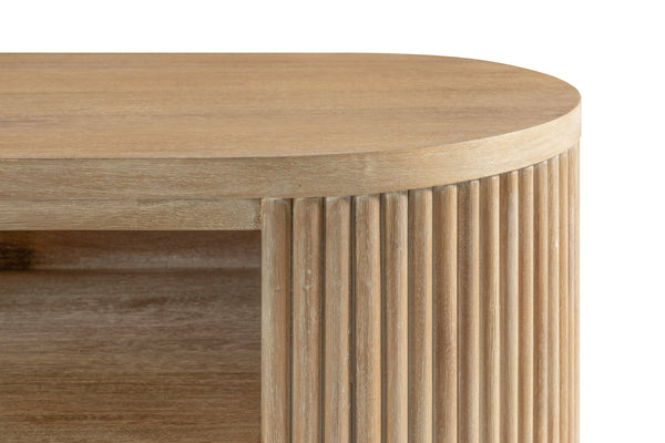 Jacobson Modern Natural Acacia TV Stand