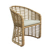 Mina Outdoor Bamboo Wicker Dining Set