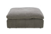 Divani Casa Vicki Modern Grey Fabric Modular Sectional Sofa & Ottoman Model VGKK-KF.8033-SECT-MUSH
