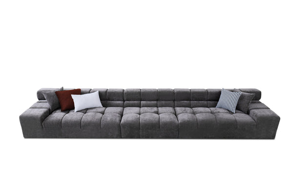 Divani Casa Rhonda Modern Grey Fabric 4 Seater Sofa Model VGAH-SF2037-GRY
