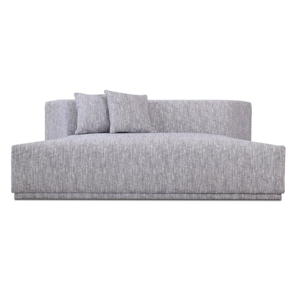 Beau Modern Light Grey Fabric Sectional Sofa With 2 Swirling Chair