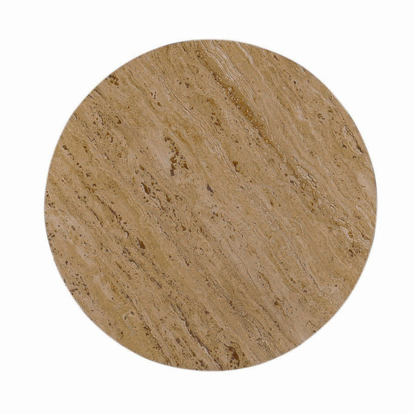 Modrest Velma Modern Travertine Marble End Table Model VGBR-SBA-8542-BE