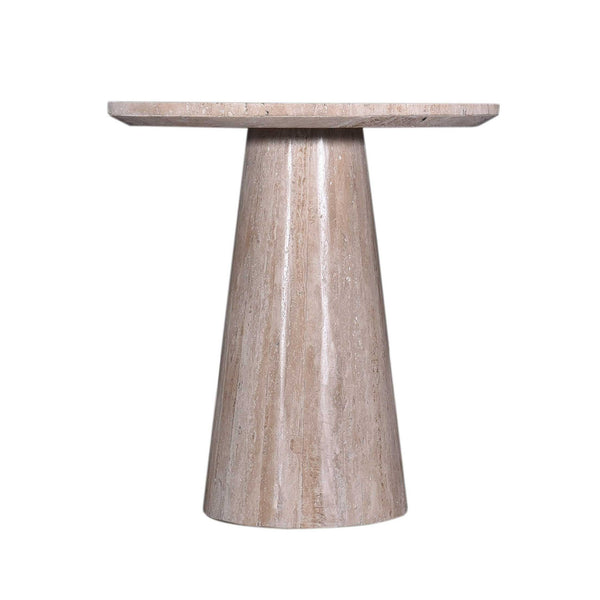 Modrest Velma Modern Travertine Marble End Table Model VGBR-SBA-8542-BE