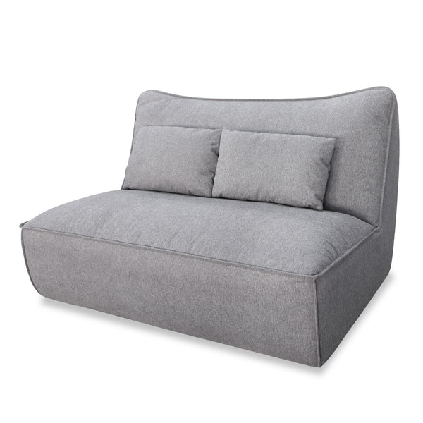Divani Casa Racine Modern Grey Fabric Modular Sectional Sofa Model VGSX-FF22054-SILT