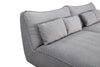 Divani Casa Racine Modern Grey Fabric Modular Sectional Sofa Model VGSX-FF22054-SILT