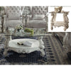 ACME Versailles Bone White & Clear Glass Coffee Table Model 82085