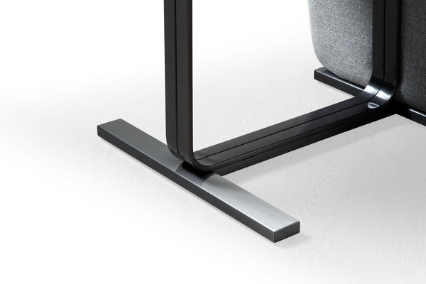 Modrest Tasha Modern Grey Linen & Brushed Gunmetal Dining Chair (Set Of 2) Model VGVC-B2133-GRYLN