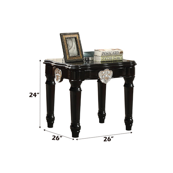 ACME Ernestine Black End Table Model 82112