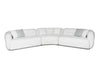 Divani Casa Gypsy Modern Off White Fabric Curved Sectional Sofa Model VGAH-FL12-OFF