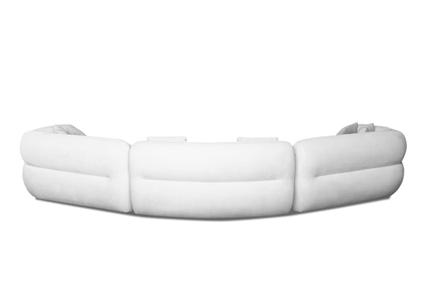 Divani Casa Gypsy Modern Off White Fabric Curved Sectional Sofa Model VGAH-FL12-OFF