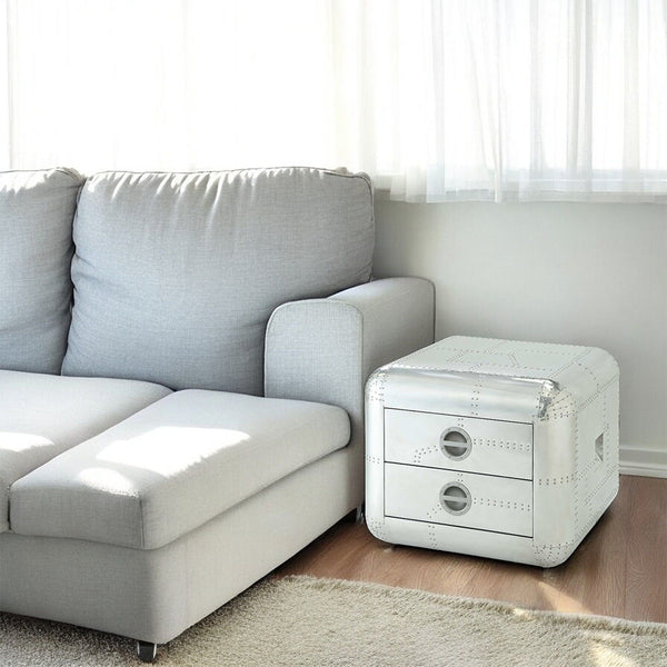 ACME Brancaster Aluminum End Table Model 82182