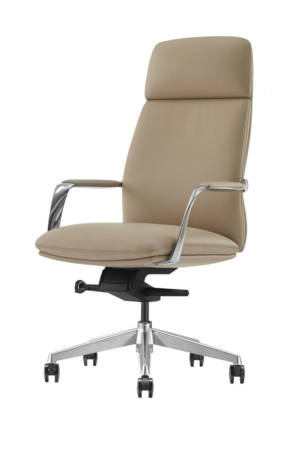 Modrest Ozark Modern Tan Vegan Leather Office Chair Model VGFU-A2216-1-TAN