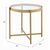 ACME Charrot Gold End Table Model 82307