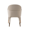 Modrest Shannon Modern Beige Vegan Leather & Rosegold Dining Chair Model VGVC-B022A-BGE