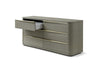Modrest Lois Modern Grey Leather & Beige Shagreen Bedroom Set Model VGVC-BD2408-SET-EK
