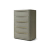 Modrest Lois Modern Beige Shagreen & Brass Chest Model VGVC-J2408-5H