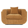 Divani Casa Tiene Modern Orange Fabric Chair Model VGAH-SF1011-1