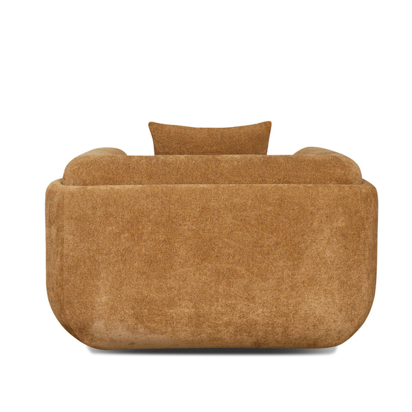 Divani Casa Tiene Modern Orange Fabric Chair Model VGAH-SF1011-1