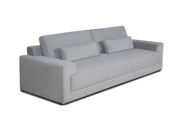 Divani Casa Loki Modern Grey Fabric 4 Seat Sofa Model VGAH-SF1015-4-GRY