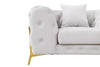 Divani Casa Clarice Transitional Light Beige Velvet Sofa Set Model VGAH-SF1013-SET-BGE