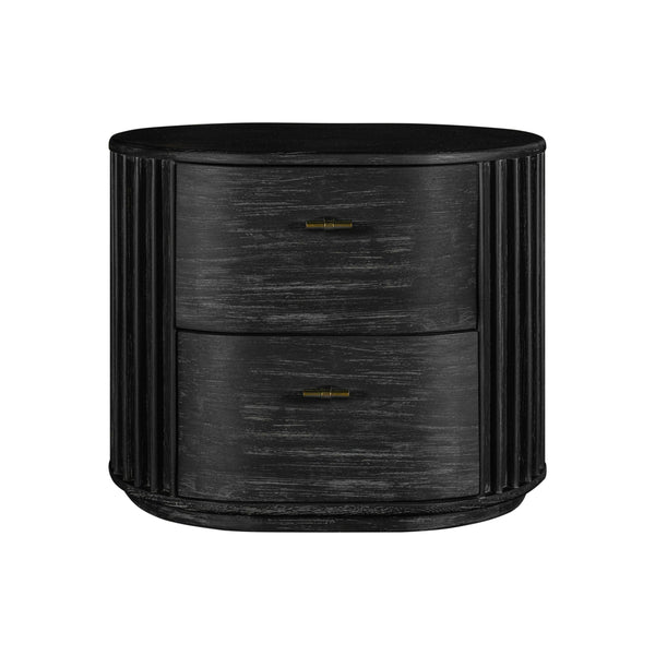 Modrest Fields Modern Black Acacia Bedroom Set Model VGWD-VGD2-SET-BLK