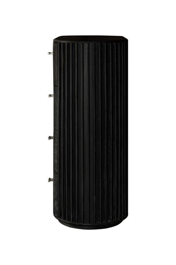 Modrest Fields Modern Black Acacia Chest Model VGWD-VGD2-TB04-BLK