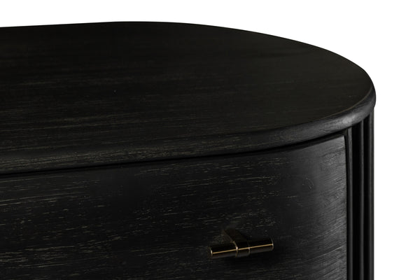 Modrest Fields Modern Black Acacia Chest Model VGWD-VGD2-TB04-BLK