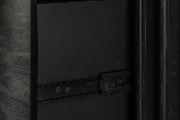 Modrest Fields Modern Black Acacia Chest Model VGWD-VGD2-TB04-BLK