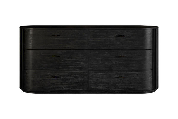 Modrest Fields Modern Black Acacia Bedroom Set Model VGWD-VGD2-SET-BLK