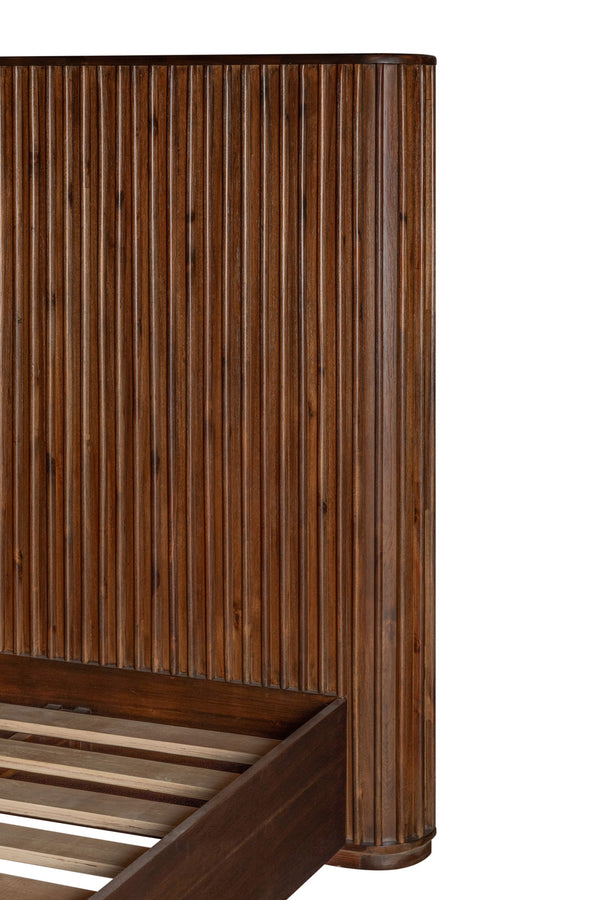 Modrest Fields Modern Walnut Acacia Bed Model VGWD-VGD3-BED-WAL