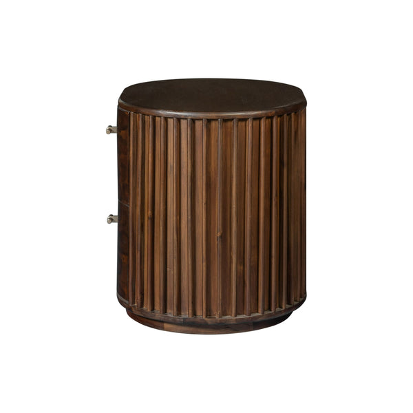 Modrest Fields Modern Walnut Acacia Nightstand Model VGWD-VGD3-BST02-WAL