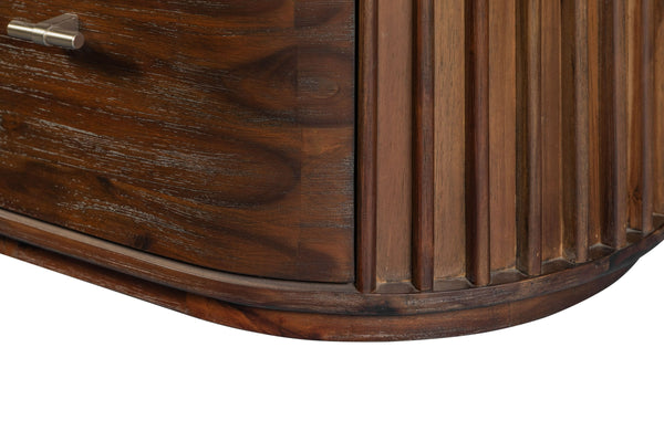 Modrest Fields Modern Walnut Acacia Nightstand Model VGWD-VGD3-BST02-WAL