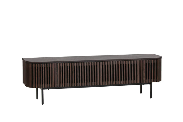 Clifton Modern Smoked Ash Tall TV Stand