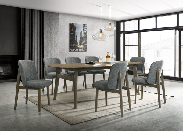 Costello Mid-Century Modern Wenge Dining Set