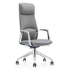 Pickard Modern Grey Leather Executive Office Chair