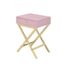 ACME Coleen Pink & Gold Accent Table Model 82698