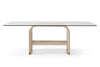 Modrest Florence Modern Glass & Natural Oak & Gold Dining Table Model VGVC-T2410