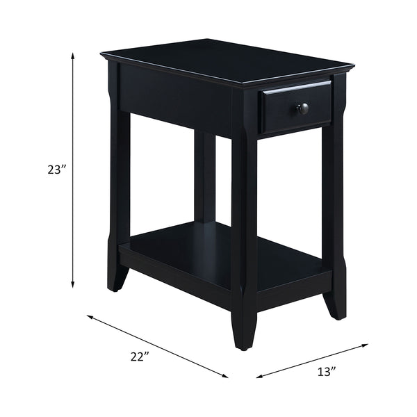 ACME Bertie Black Accent Table Model 82740
