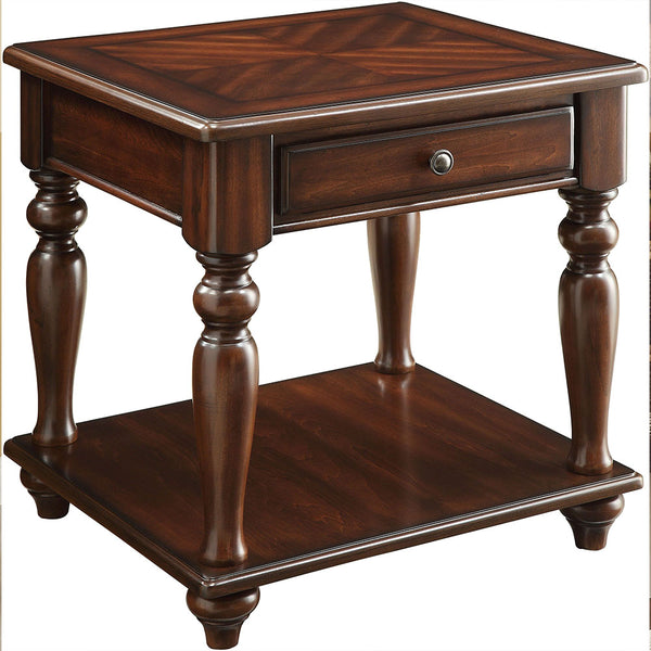 ACME Farrel Walnut End Table Model 82746