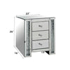 ACME Nysa Mirrored & Faux Crystals Accent Table Model 82778