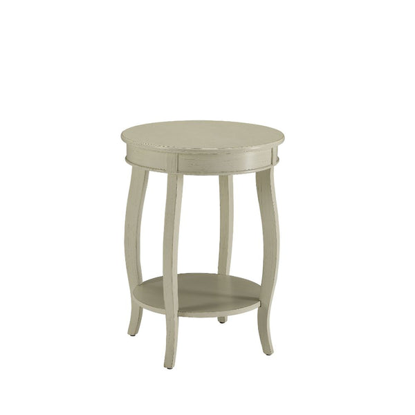 ACME Aberta Antique White Accent Table Model 82785