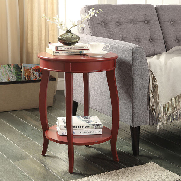 ACME Aberta Red Accent Table Model 82787