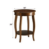ACME Aberta Walnut Accent Table Model 82789